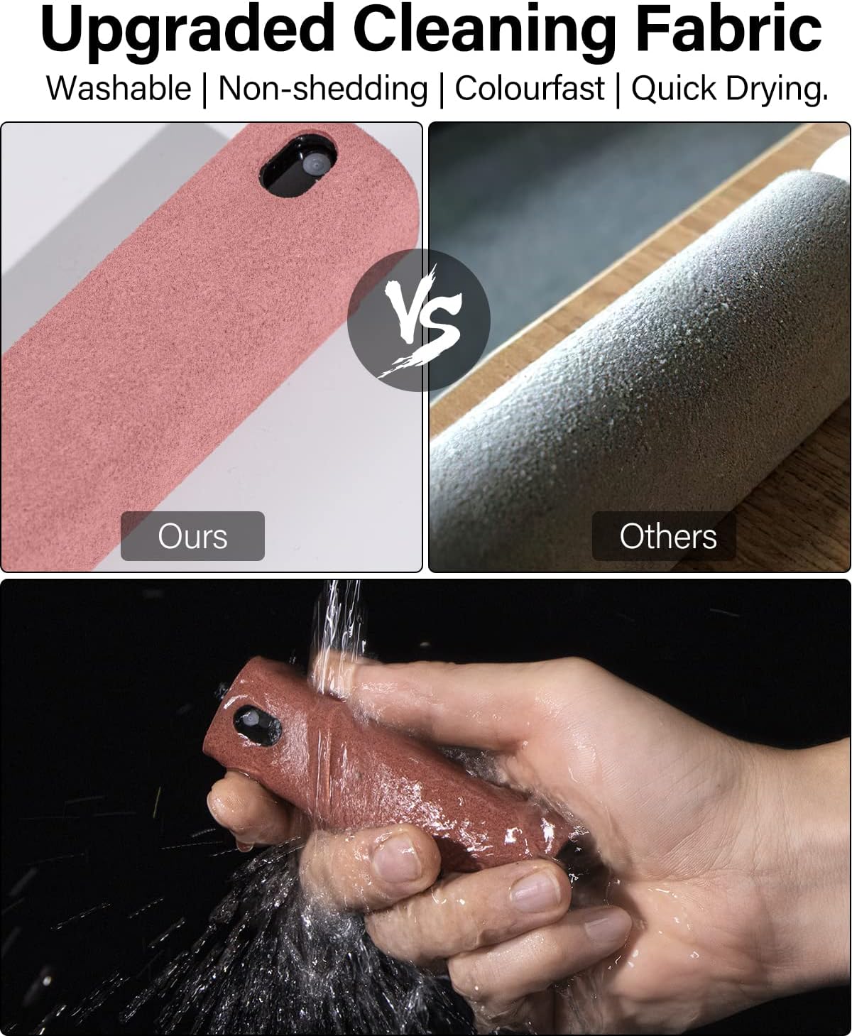 Screen Cleaner Tool, Ciscle 3 in 1 Screen Cleaner Kit and Microfiber Cloth, Portable Refillable Cleaning Spray Bottle for Phone/TV/Tablet/Monitor/Car Screens/Laptop(Liquid not Included)