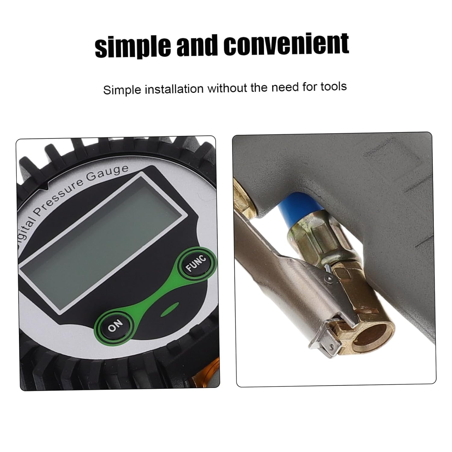 Digital Tire Gauge Accurate Car Motorcycle Tire Pressure Measurer Quick Deflator