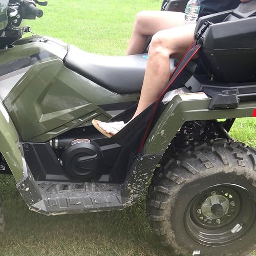 Miniatura 9 de Sresk Reposapiés trasero del pasajero, universal, ajustable, plegable, resistente al desgaste, compatible con Sportsman Rancher Griz, almohadillas