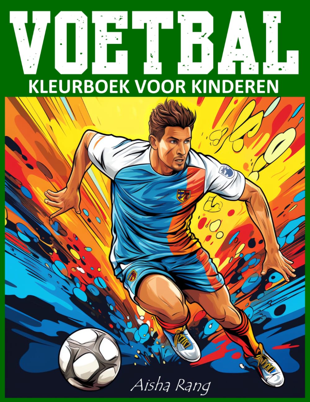 Voetbal: Kleurboek voor kinderen van 8-12 jaar met 50 kleurplaten van voetballers. Een creatieve en leerzame reis door de voetbalwereld.