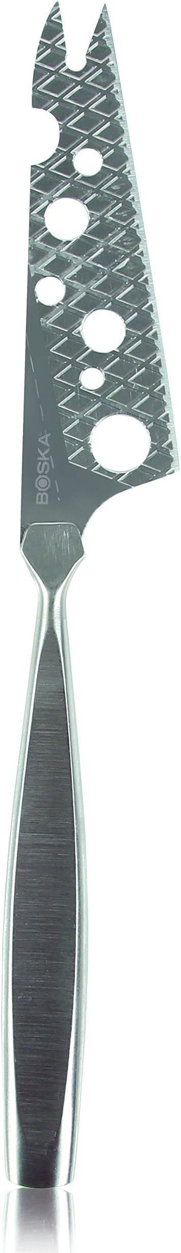BOSKA Stainless Steel Cheese Knife - Best for All Types of Cheese - Multi-Functional Cheese Slicer - Handheld Slicer - Silver Non-Stick - Dishwasher Safe - For Kitchen Cooking