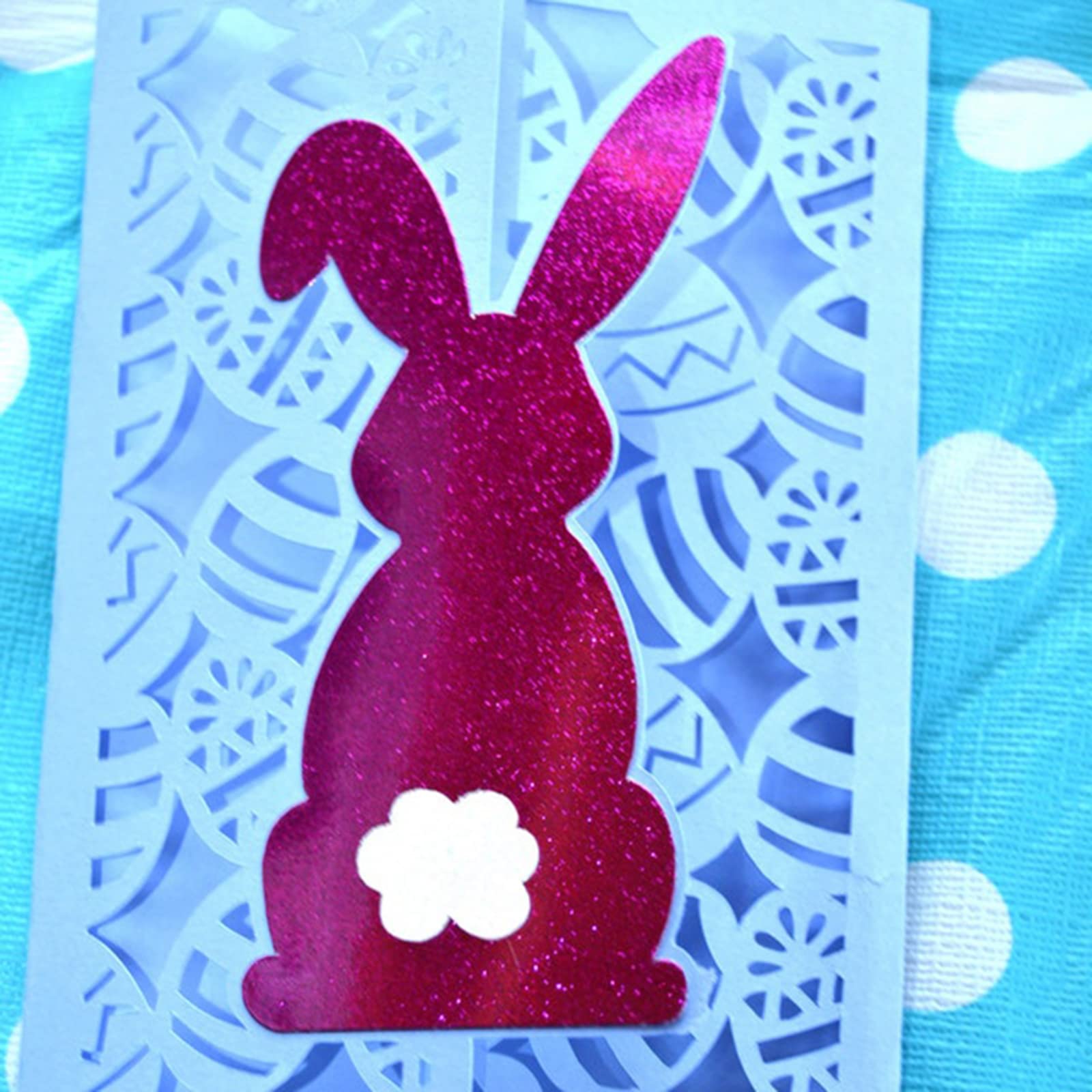 ECMQS Osterkaninchen Stanzschablone – Aus Carbonstahl Für Scrapbooking & Karten
