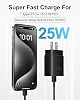 Cargador tipo C de carga rápida, 2 unidades [10 pies y 6 pies] cable USB C largo con bloque de carga superrápida de 25W compatible con Galaxy S25/S24/Plus/Ultra, iPhone 15/16/17/Air/Plus/Pro Max 3