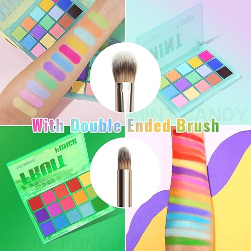 Miniatura 10 de UCANBE Paleta de sombra de ojos mate neutra, paleta de maquillaje de ojos marrón topo nude, tono cálido natural, alta pigmentación, mezclable y