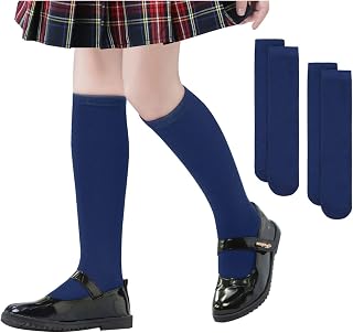 Kids Soccer Baseball Football Softball Socks Cotton Girls Knee High Socks Uniform Socks for Boys Girls 3-12 years