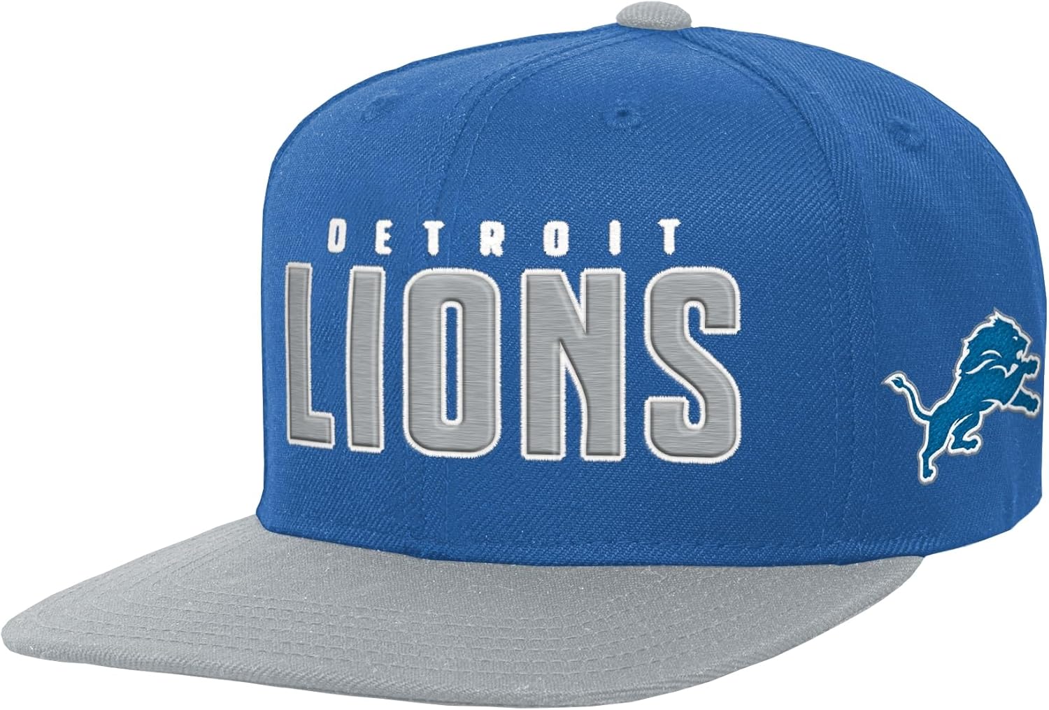 NFL Kids Youth 8-20 Official Team Lock Up Wordmark Primary Logo Snapback Adjustable Hat Cap - One Size