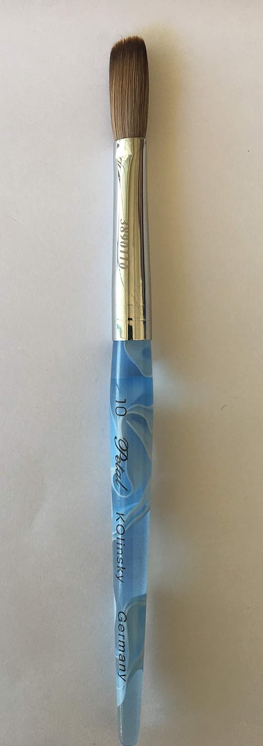CRIMPED 100% Kolinsky Acrylic Nail Brush (Crimped 10)