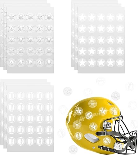 300 Pcs Football Helmet Decal Football Stickers Self Adhesive Helmet Stickers for Youth Hockey Baseball Softball Batting Vinyl Decal Multi de Eaasty
