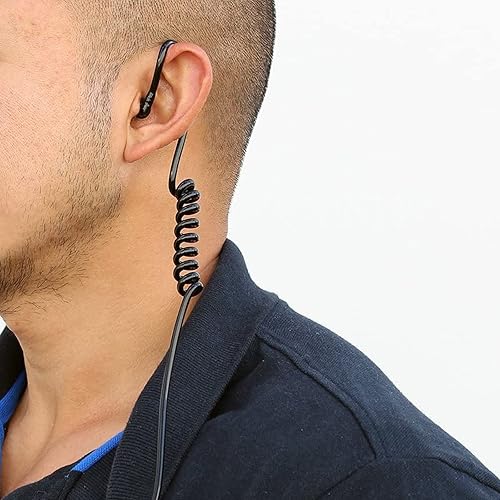 Miniatura 2 de Paquete de 10 auriculares de repuesto de tubo de bobina acústica Walkie Talkie para Baofeng, Motorola, Kenwood, Retevis, Midland, radios