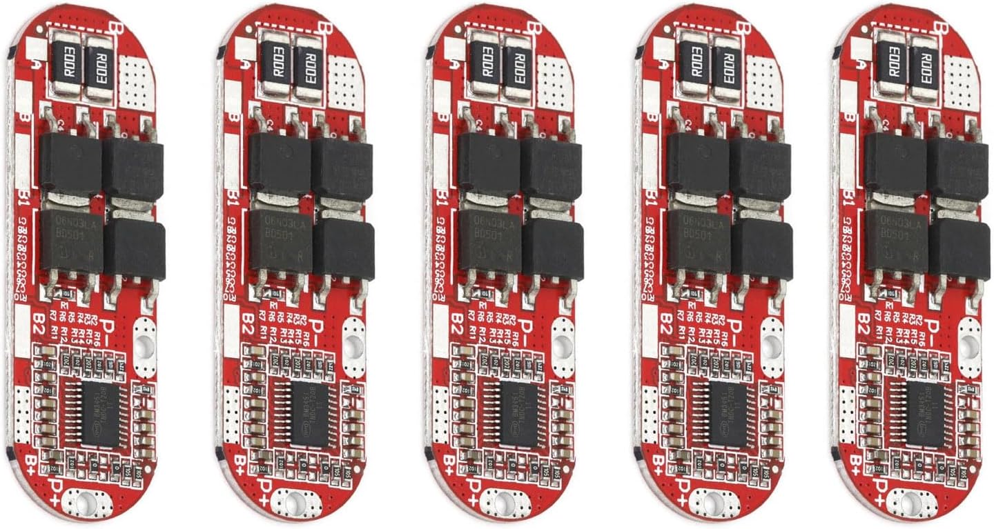 Lithium Battery Protection Board 5S BMS 25A Battery Protection Circuit Charging Board DIY, 4PCS