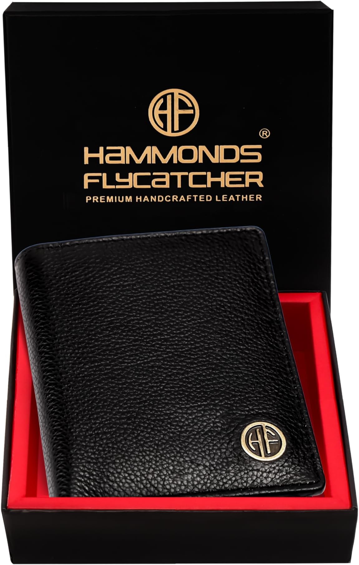 RFID Protected Black Leather Wallet for Men|9 Card Slots| 1 Coin Pocket|6 Hidden Compartment|2 Currency Slots|1 ID Slot