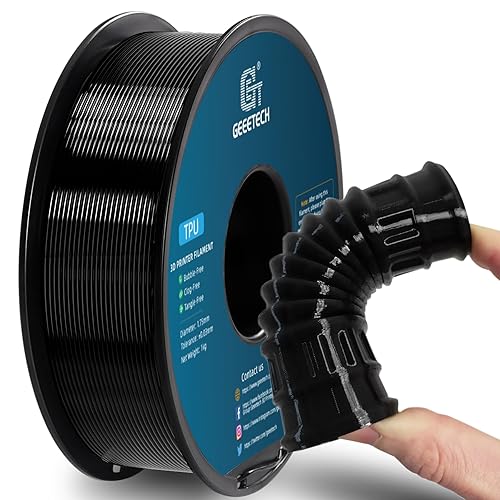 Geeetech - Filamento de TPU 95A de 0.07 pulgadas, consumibles flexibles y suaves para impresora 3D, precisión dimensional +- 0.001 pulgadas, carrete