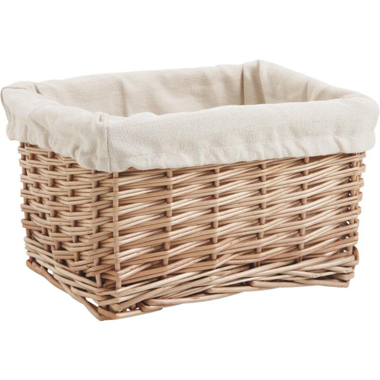 Corbeille osier design naturel pour organiser le salon et la salle de bain
