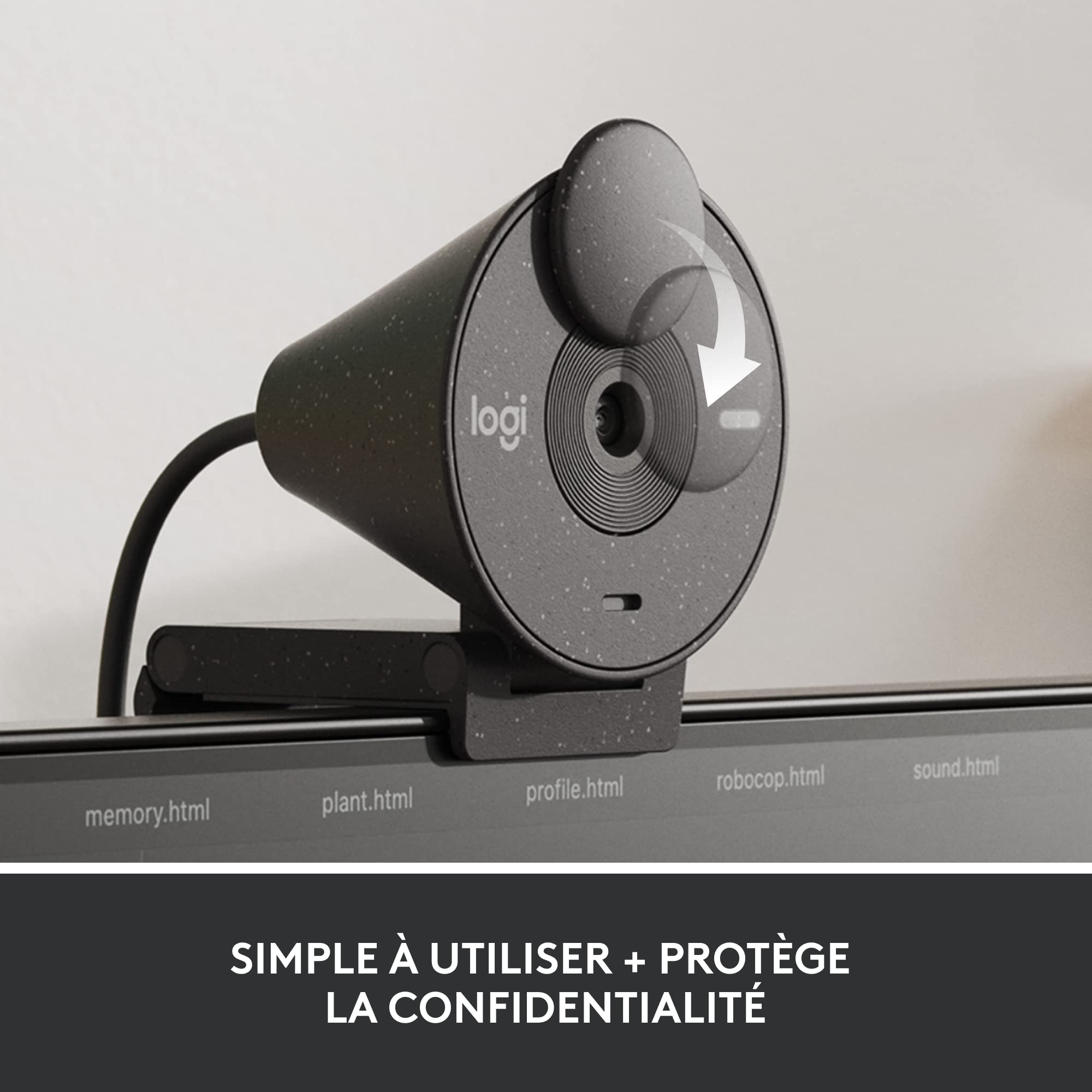 Logitech Brio 305 Webcam Full HD 1080P avec Cache de Confidentialité