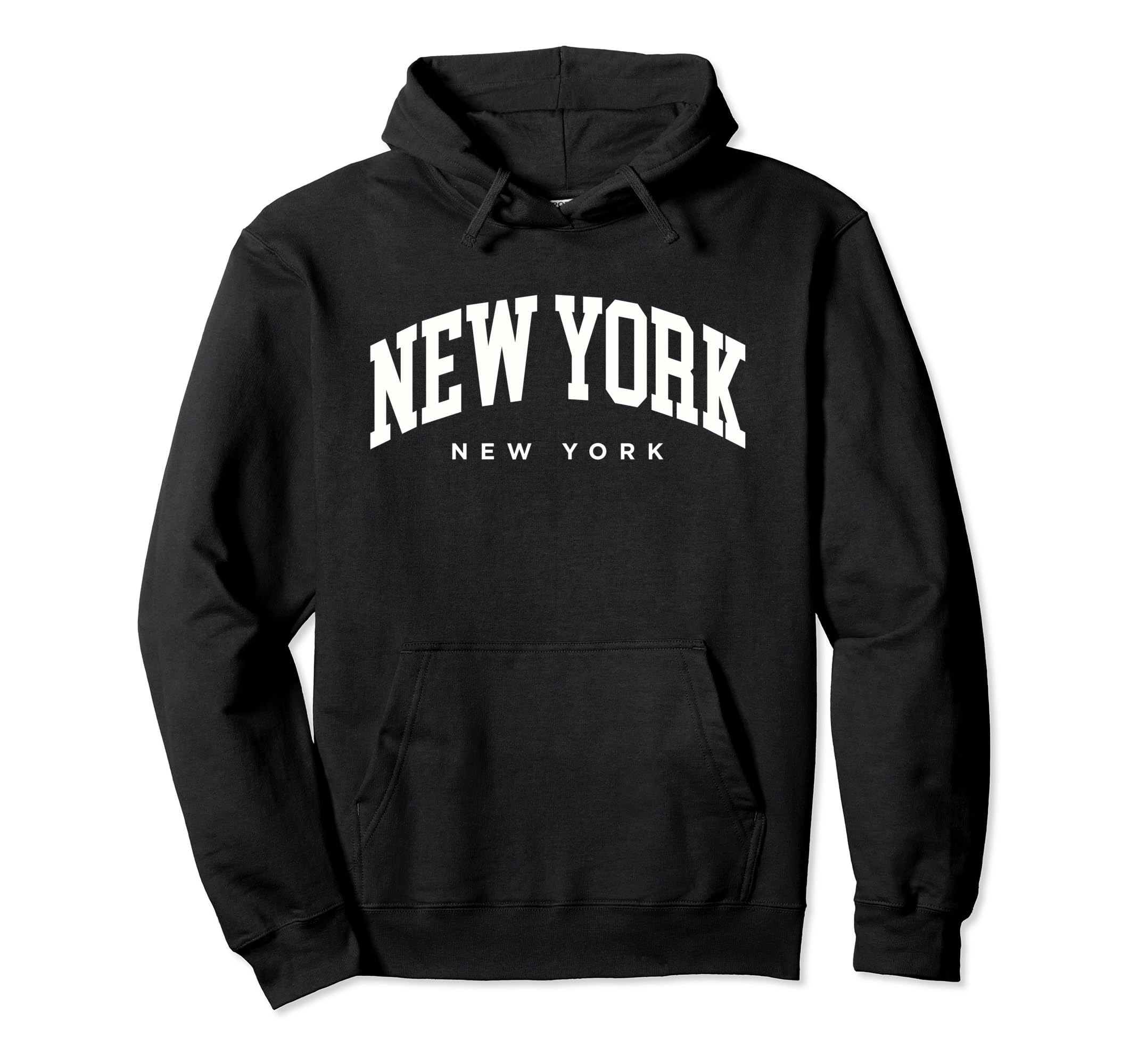 New York Group Travel NYC Trip Vintage Varsity Style Pullover Hoodie