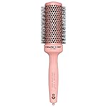 Olivia Garden Ceramic + Ion Round Thermal Hair Brush - Not Electrical - Professional Blowout Brush for Normal to Thick Hair - 1.75-Diameter Barrel - Pink - CI-45BL