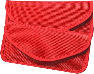 2 Packs Faraday Bag, RFID Signal Blocking Bag, Shielding Pouch Wallet Case for Cell Phone Privacy Protection and Car Key FOB, Anti-Tracking Anti-Spying