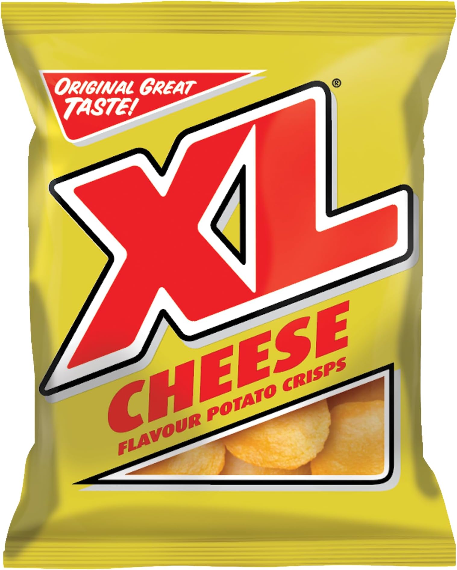 XL Cheese Flavour Potato Crisps (10 x 32.5g) - Savoury & Crunchy Snack Pack