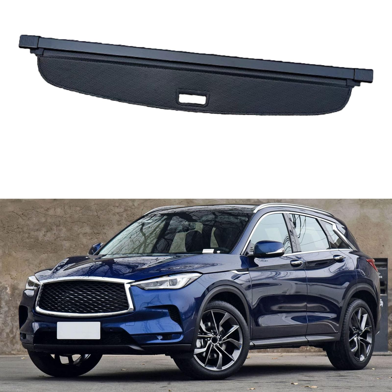 SXLGDW Car Retractable Rear Trunk Parcel Shelf,Compatible with Infiniti QX50 2019-2025,Car parts