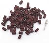 Sanding Bands for Nail Drill, Brown 180 Grit Fine Nail Sanding Bands, 100pcs with 1pcs 3/32'' Mandrels Bits, Nails File for Manicure Pedicure