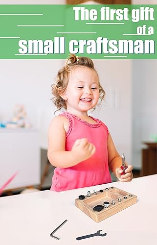 Miniatura 2 de Juguetes Montessori para niños de 3, 4 y 5 años, juego de tablero de destornillador real para niños con motricidad fina, habilidades básicas para la