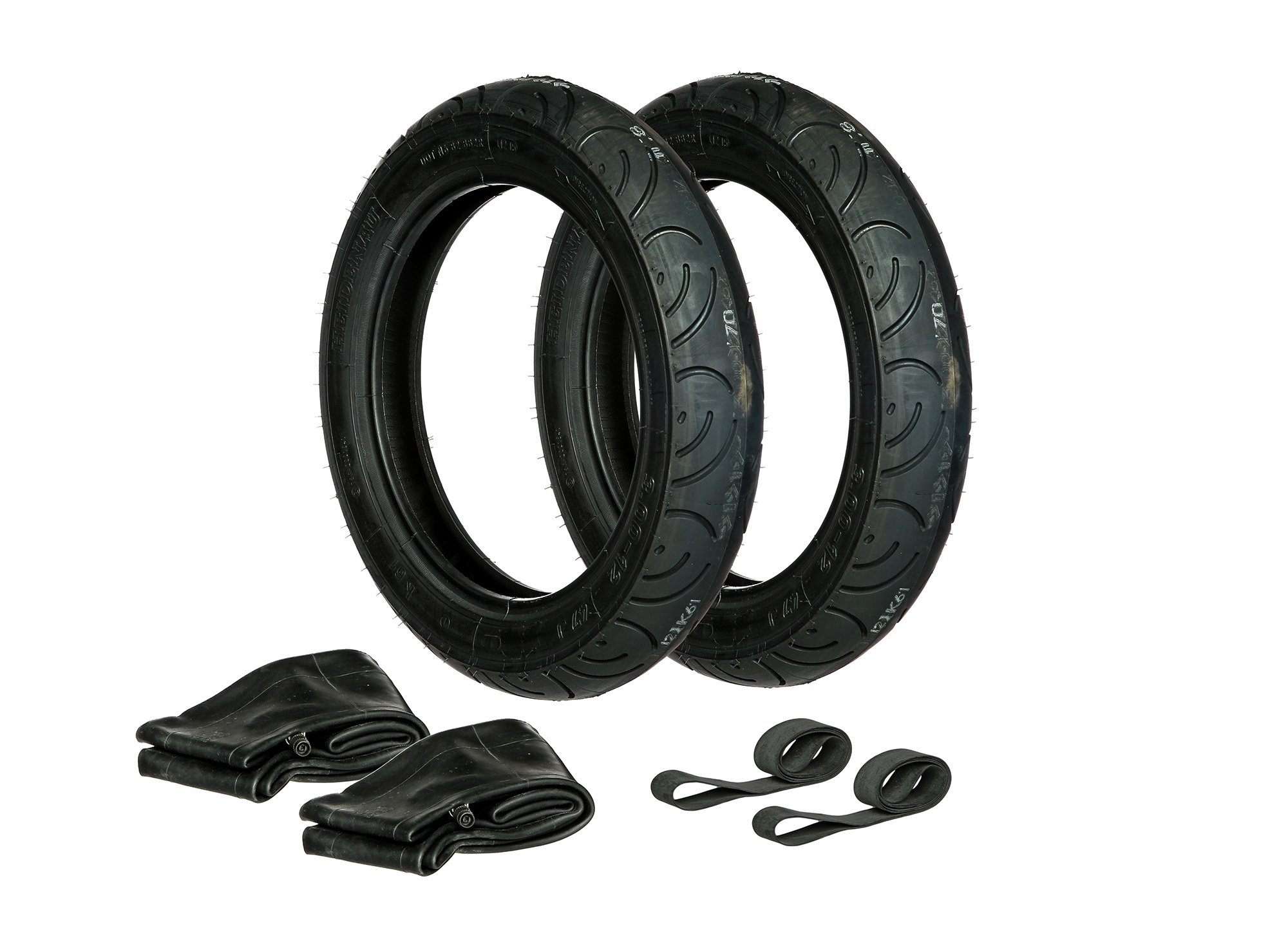 Set: Reifen Heidenau K61 2x 3.00 x 12 + Schläuche + Felgenband 2x