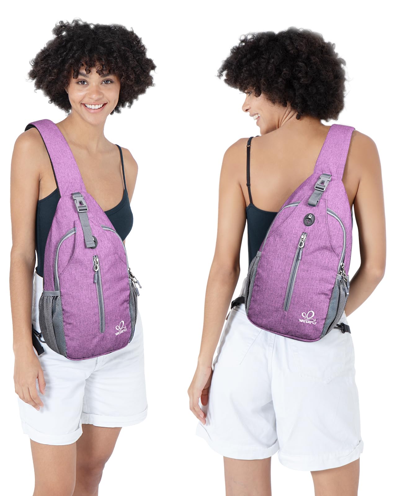 WATERFLY Crossbody Sling Backpack Sling Bag Travel Hiking Daypack view 6
