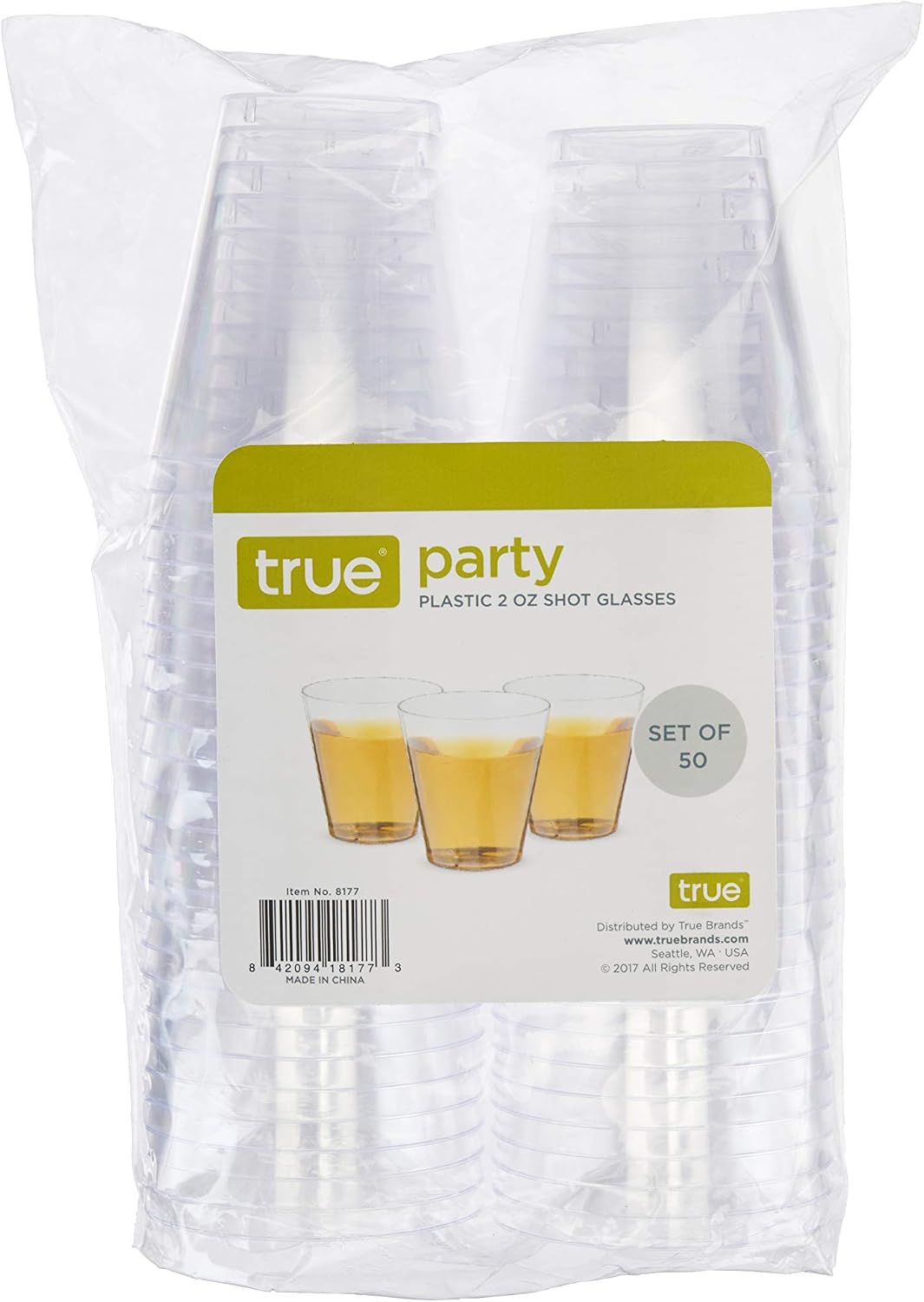 True 2oz. Clear Party Shot Glasses, Disposable Shot Glasses, Football Cups, Football Game, Sports & Outdoors, Football Accessories, Set of 50