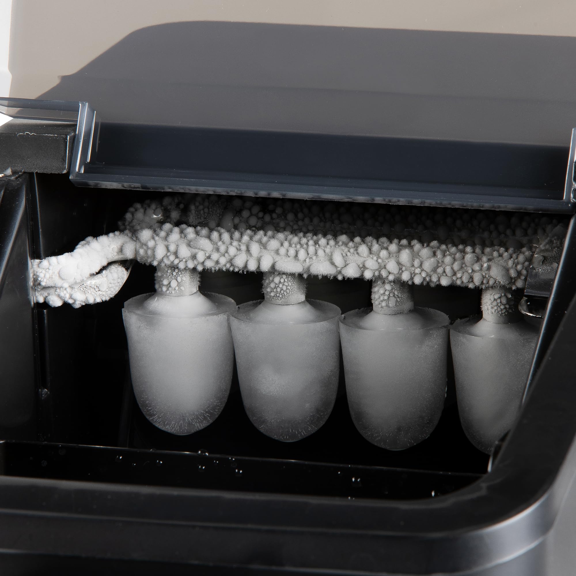 PRIMO PR409IB Machine à glaçons - Machine à glaçons avec pelle à glace - 1L - 12kg/24h - 9 min - Noir mat