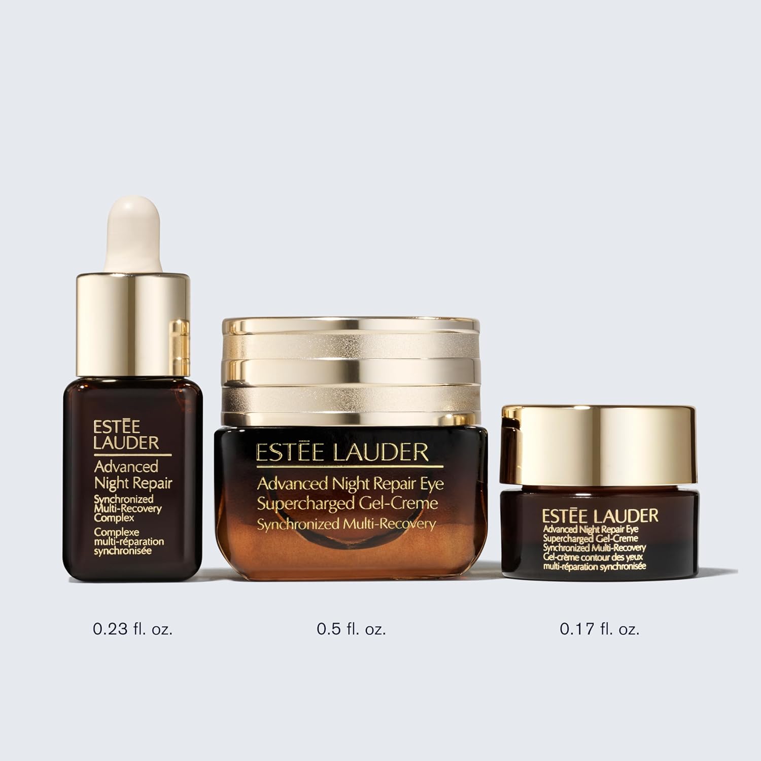 Estée Lauder Advanced Night Repair Eye Cream 3-Piece Travel Size Skincare Gift Set | Repair + Brighten + Hydrate | Includes Face Serum 0.23 Fl Oz + Eye Cream 0.5 Fl Oz + 0.17 Fl Oz - Image 6