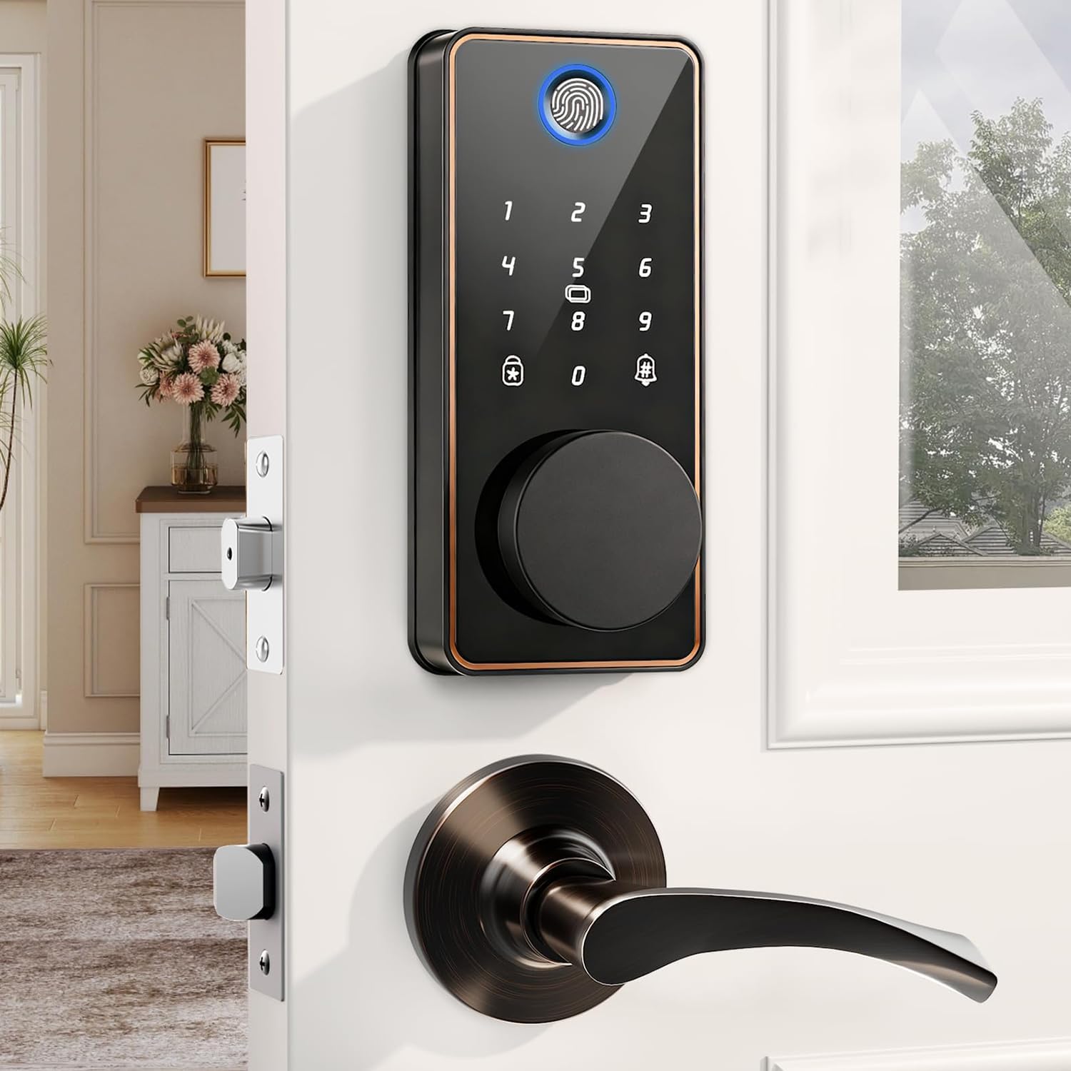 Keyless Entry Door Lock with 2...