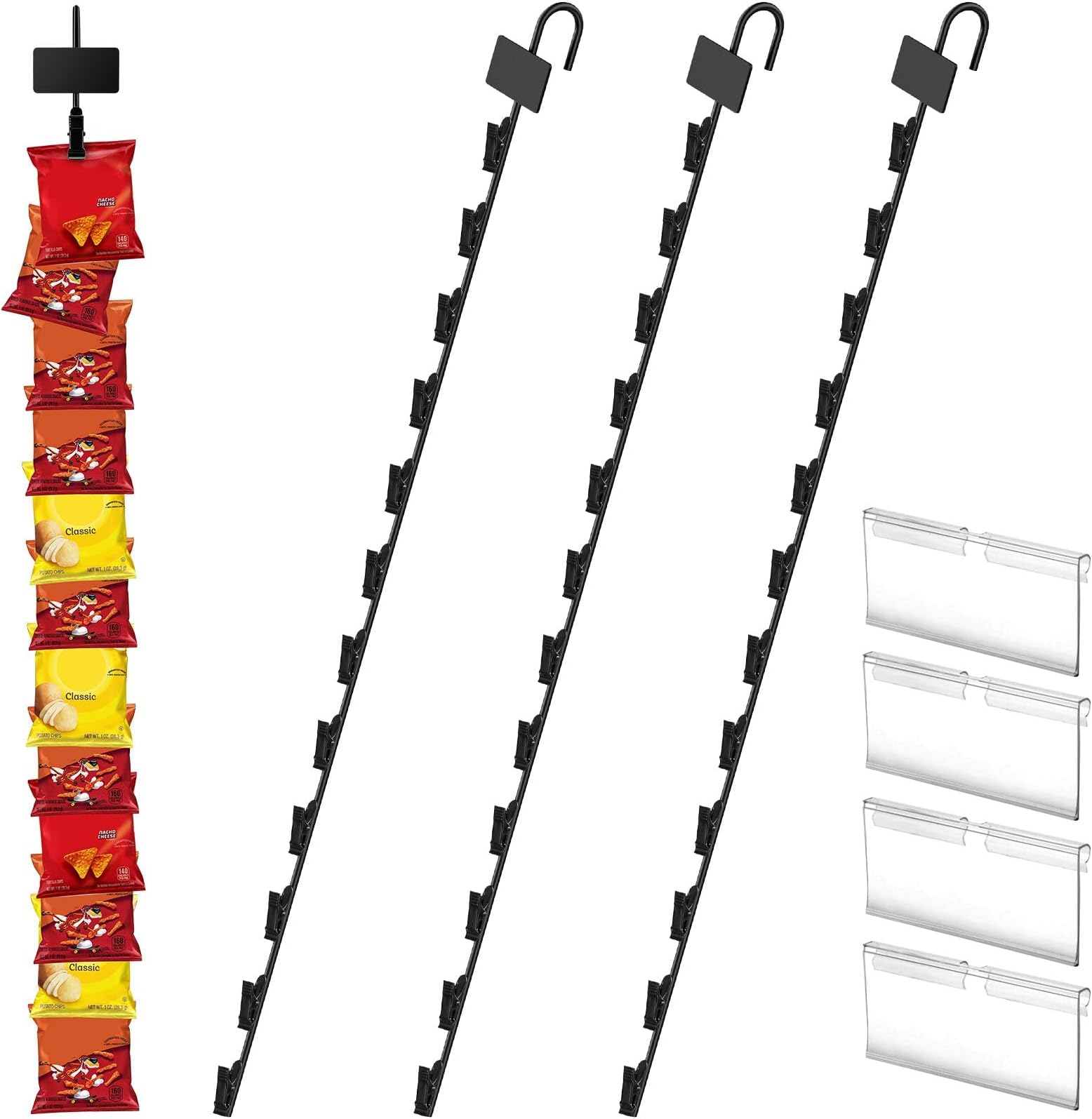 4Pcs Hanging Merchandise Strips