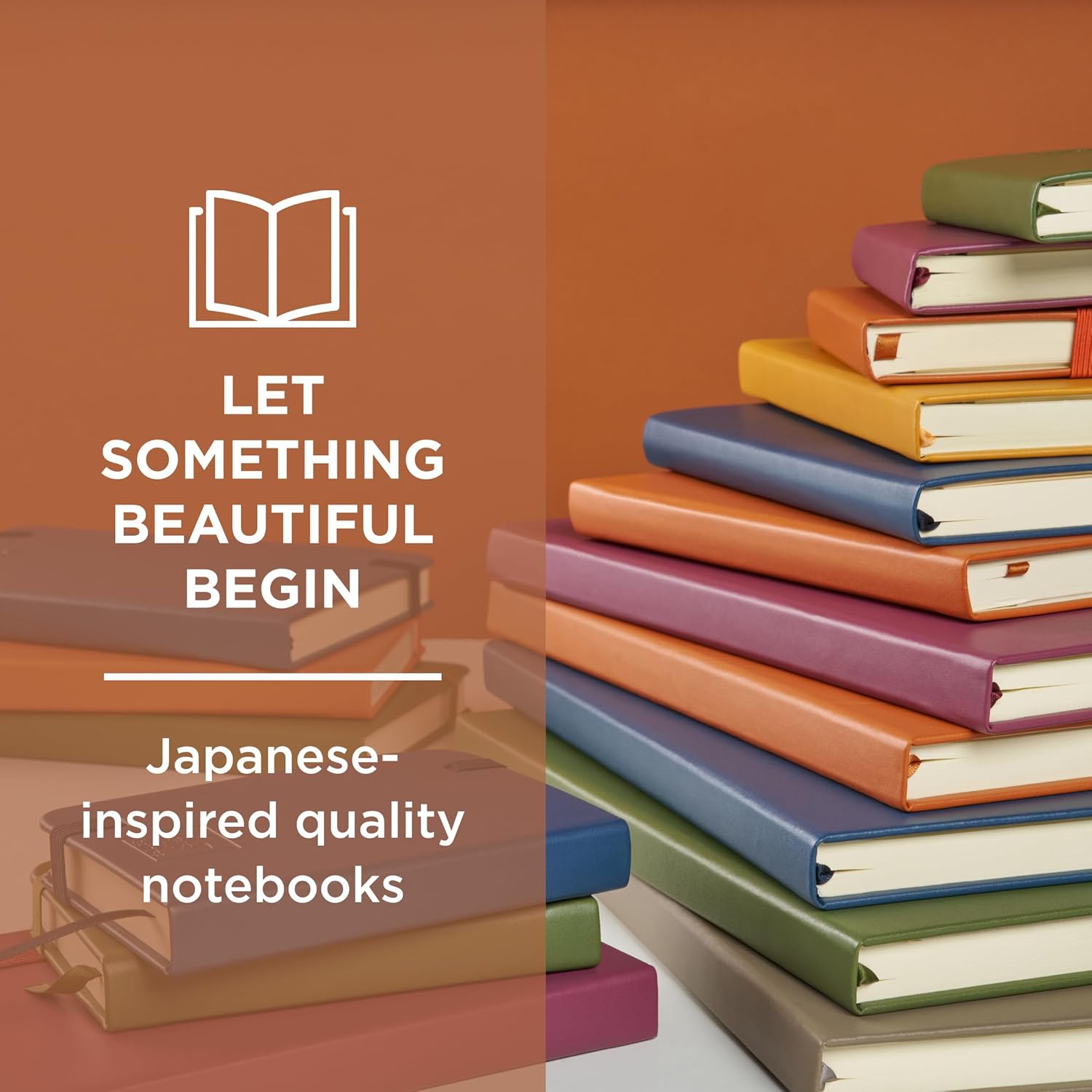 Sakura Notebook Ruled A4 - Japanese-Inspired Lined Notebook for Effortless Writing - 140 GSM Paper - Hardcover - Built-in Pen Holder - Expandable Inner Pocket - 8.3 x 11.7" - Pine Needle