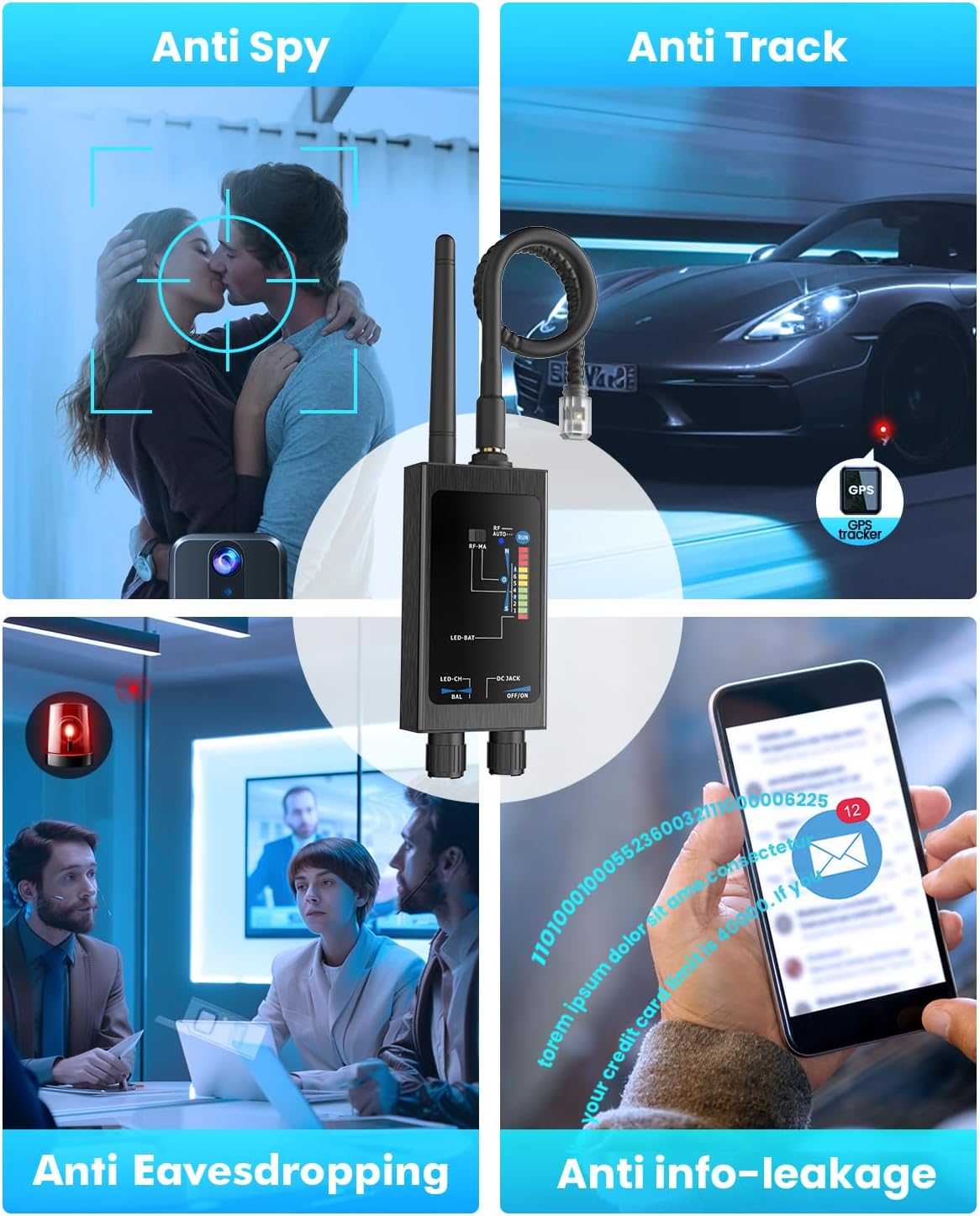 Hidden Camera Detector, Detect GPS Tracker and Hidden Bugs for Travel