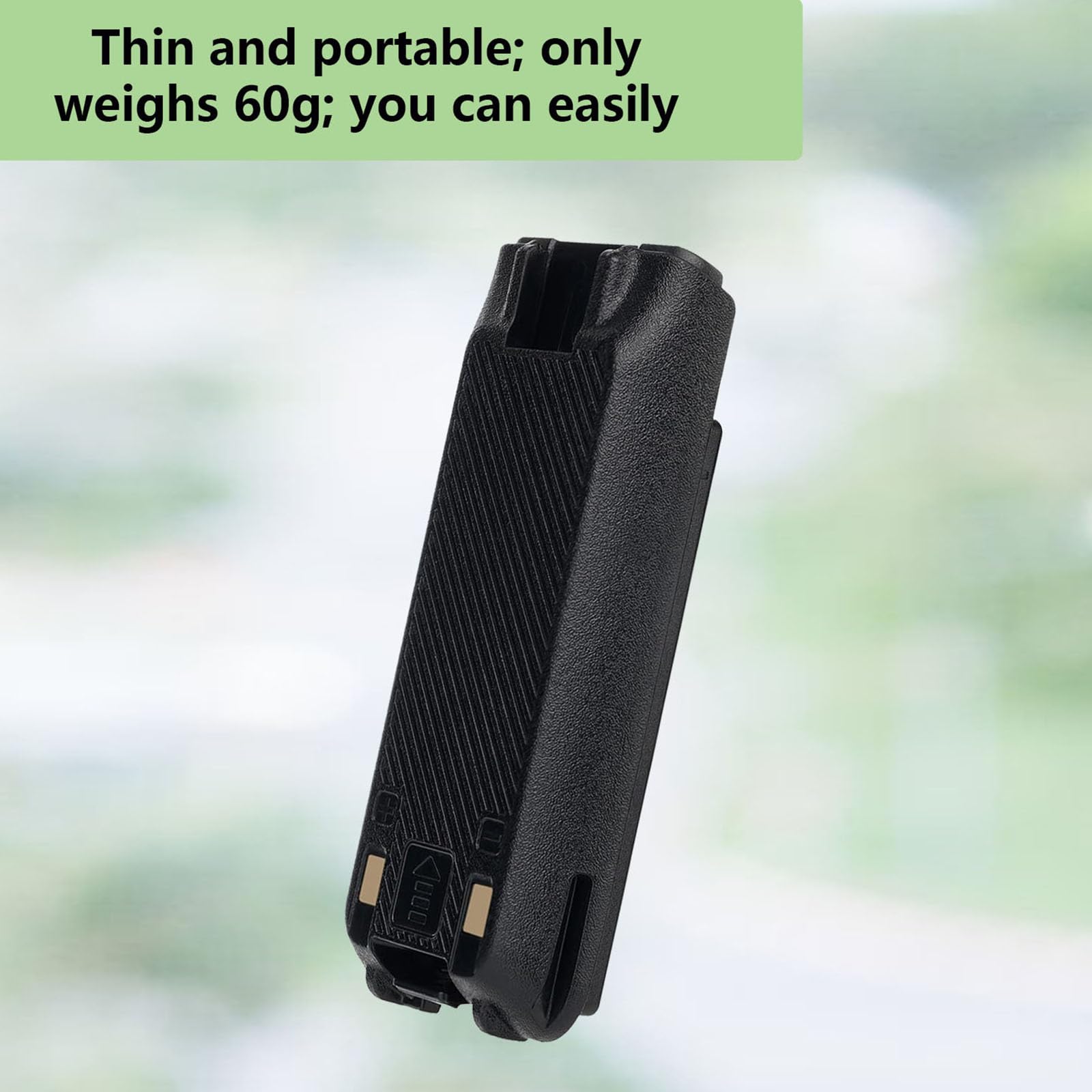 Retevis RT668 Walkie Talkie Baterías, Baterías Recargables de Iones de Litio, 3.7V 1200mAh, Compatible con Walkie Talkie RT668, Radio Bidireccional (Negro, 2 Piezas)