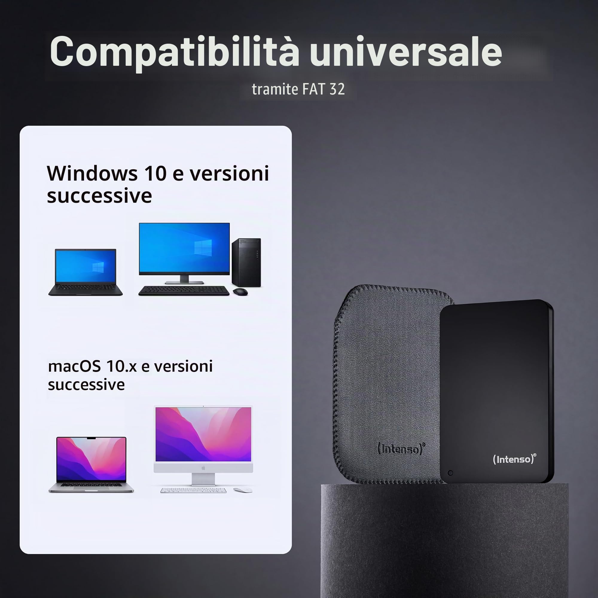 Intenso Memory Drive, 1TB disque dur externe 1 To Noir