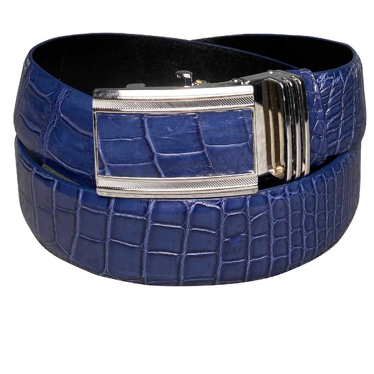 vinacreations AIIigator Belt Leather Strap Belts 1.5" Width Adjustment Removal Buckle Jean Dress Croc Handmade