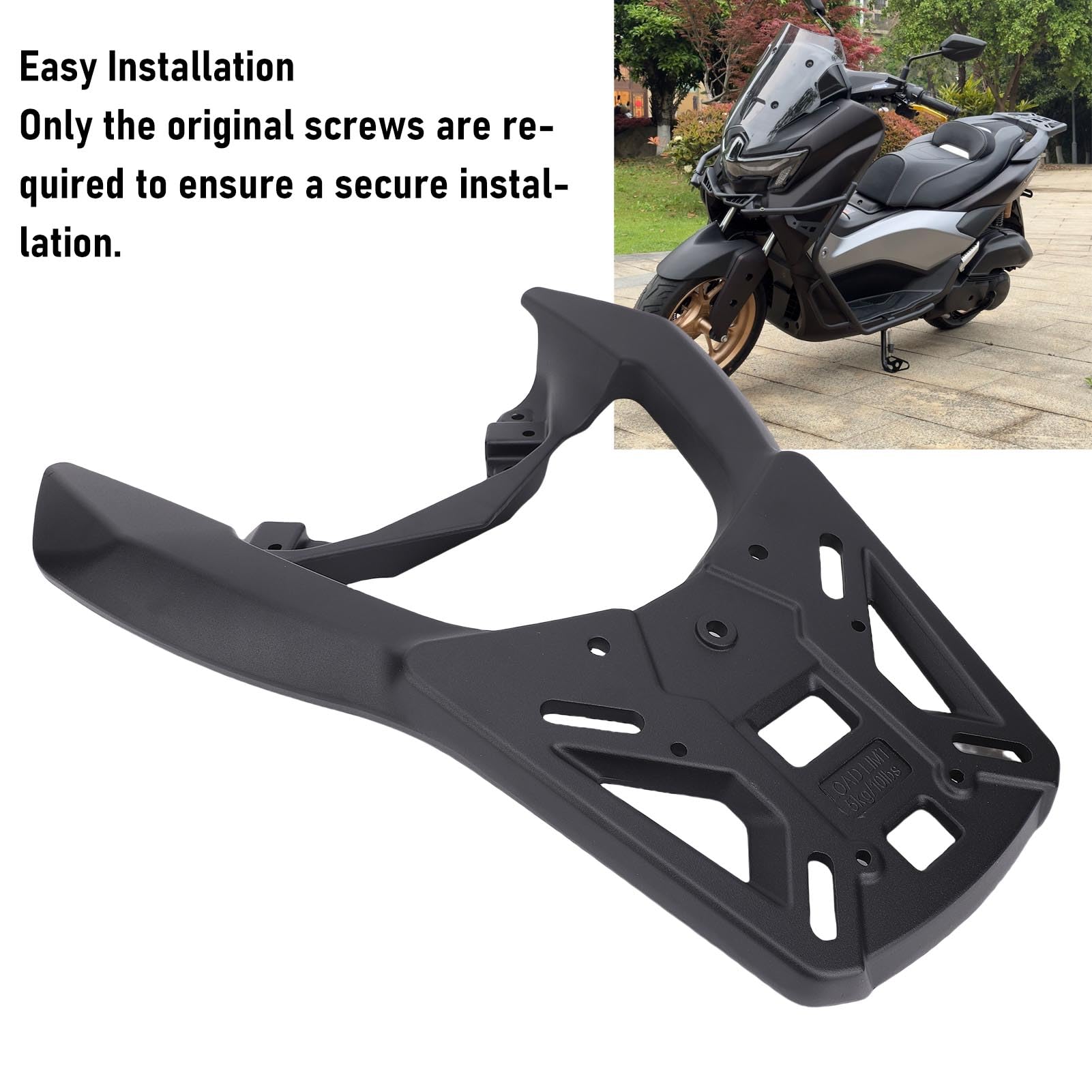 Portapacchi per moto, in lega di alluminio, grande capacità di carico, ricambio per Nmax155 2020-2025
