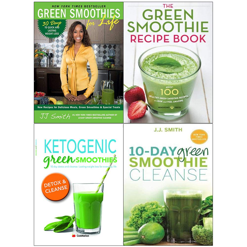 Green smoothies for life, 10-day cleanse, recipe book and ketogenic 4 books collection set Paperback
