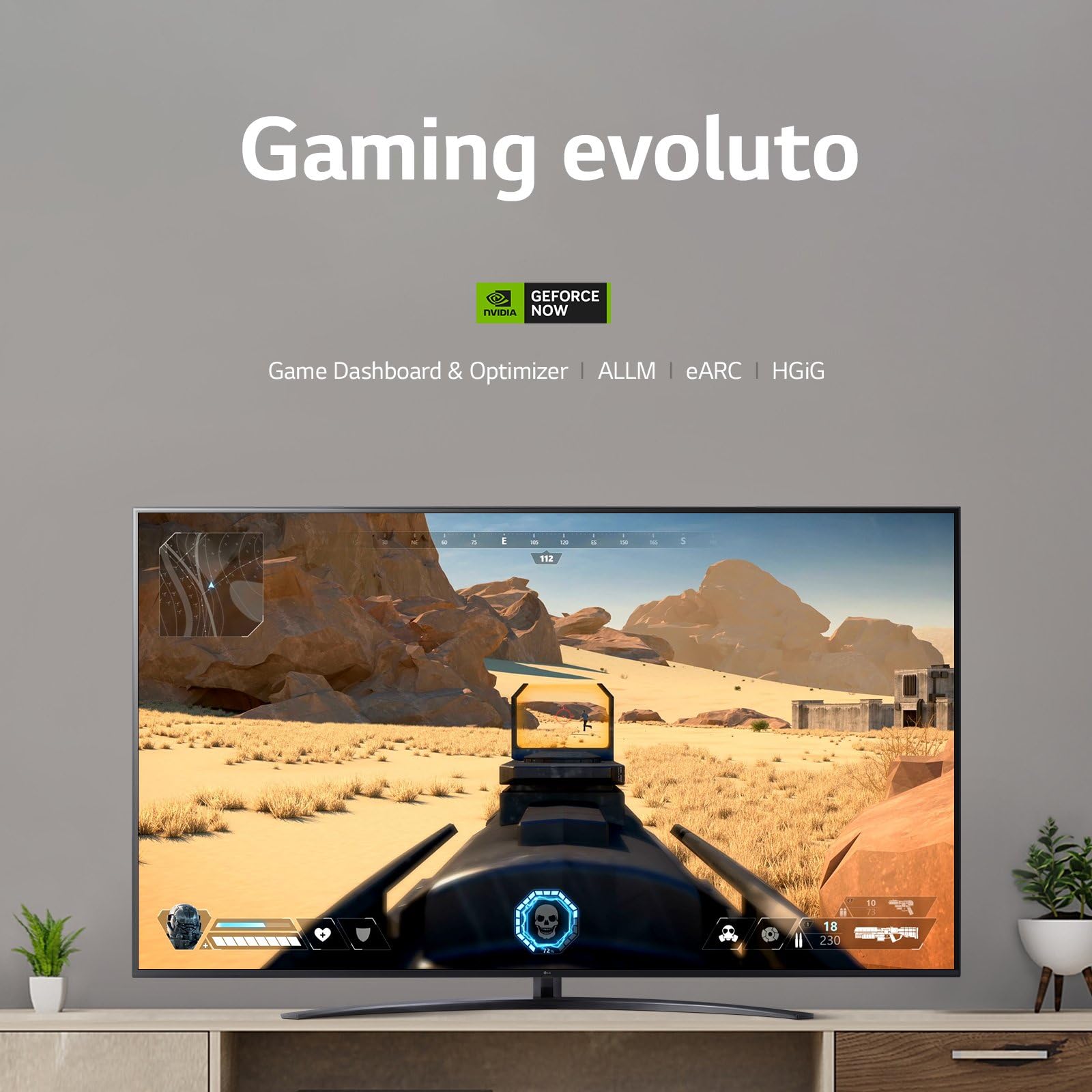 LG webOS UHD UR78 TV 86 pollici, Smart TV 4K, Ultra HD, Processore α5 Gen6, HDR10 Pro, Filmmaker Mode, Game Optimizer, Wi-Fi, webOS 23, Alexa, Sports Alert, 3 HDMI, 2 USB, 86UR78006LB