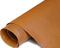 Doqn Buffalo Leather Sheet 2.0-2.2mm(5-5.5oz) Thick Finished Full Grain Buffalo Leather Hide Crafts Tooling Sewing Hobby Workshop Crafting Leather(Bourbon Brown 12