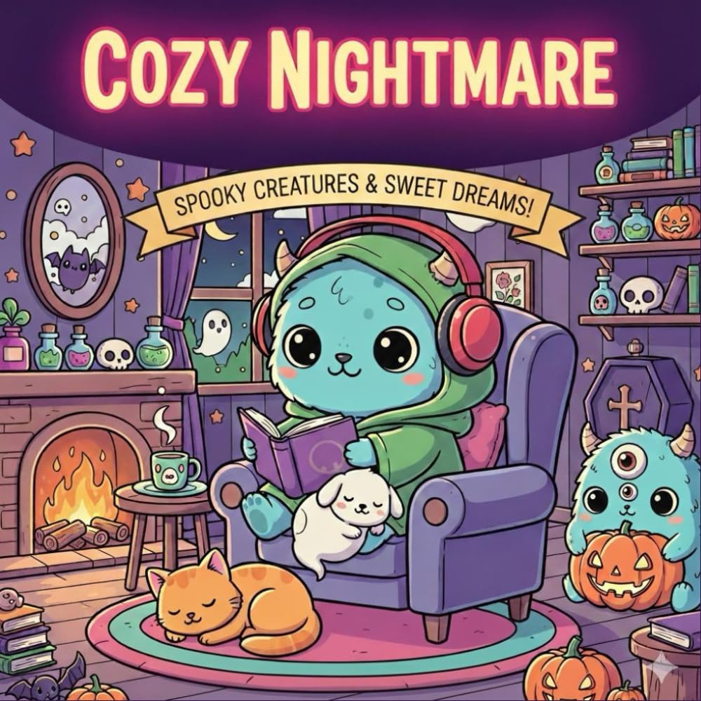 Cozy Nightmare Coloring Book
