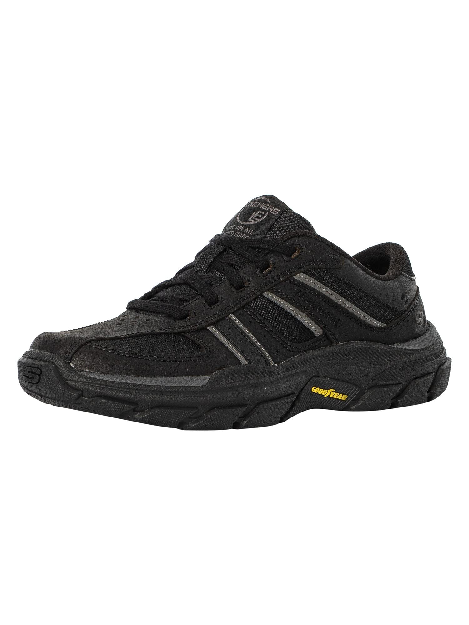 PROFESSIONALCREWSWEATSET UPBLACK × BLACK Skechers Women's Edgeride Knit Laceup Shoes | Mark's