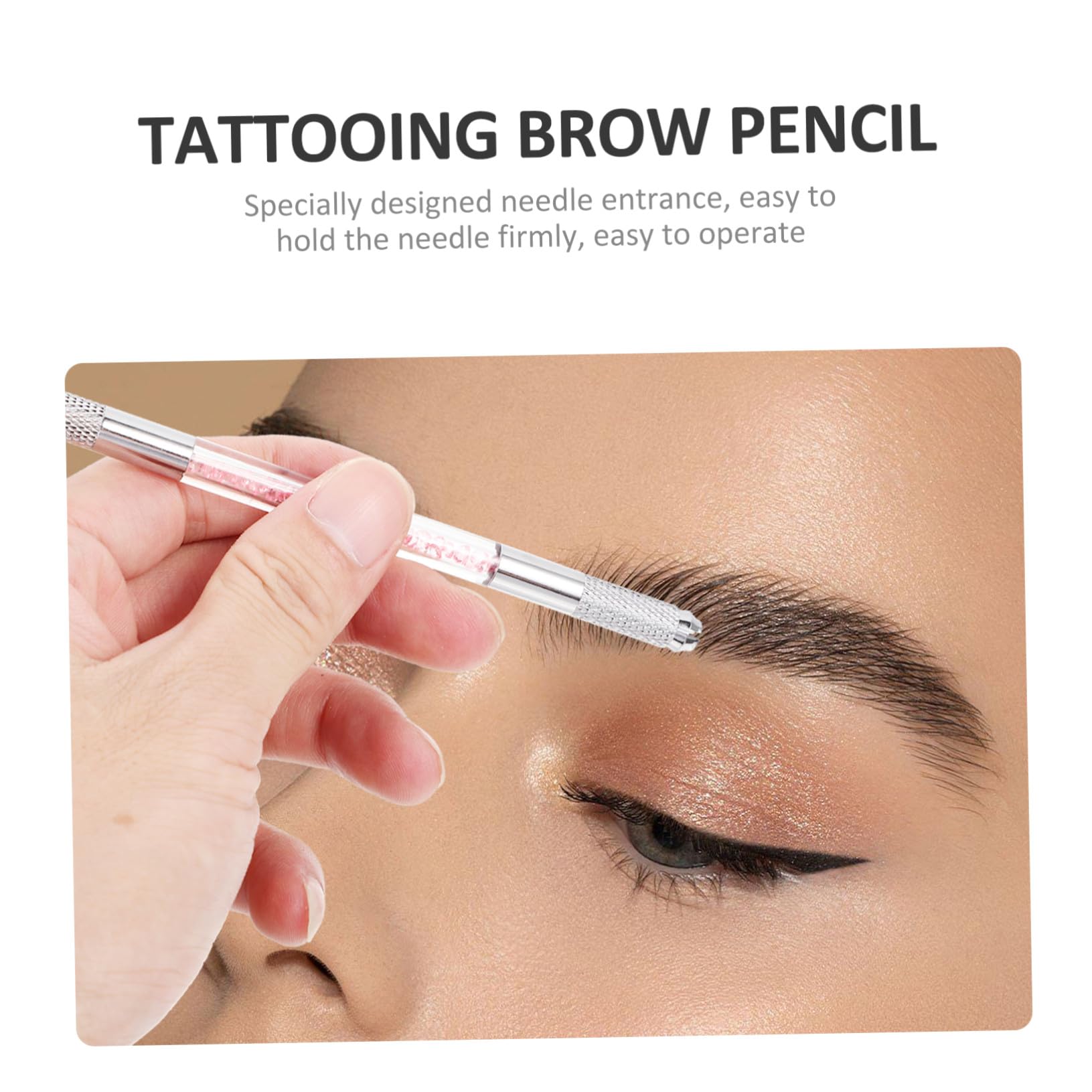 Abs Augenbrauen Stift mit Doppelkopf Microblading für Anfänger