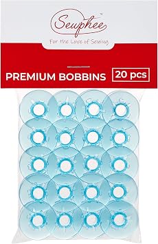 Sewphee 20pcs Plastic Bobbins fits Most Pfaff Sewing Machine - Durable 9033P Compatible Pfaff Bobbins Ensures Smooth Stitching Premium Sewing Accessories and Supplies