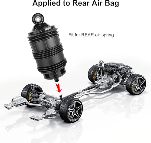 Miniatura 4 de nifeida Muelle de suspensión izquierdo trasero 2113200725 2113200825 compatible con Mercedes-Benz W211 W219 2003-2011 E550E55 AMGE63