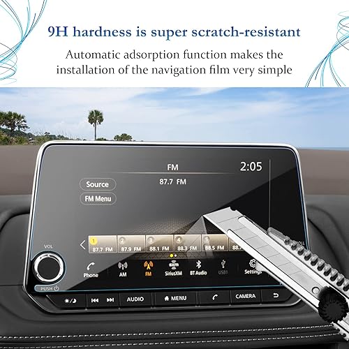 Vista 2 de SKTU Protector de pantalla de 8 pulgadas para Rogue 2021-2026 (SV, Rock Creek) / Altima SV 2019-2025 / Sentra (SR, SV) 2020-2025 Accesorios Rogue