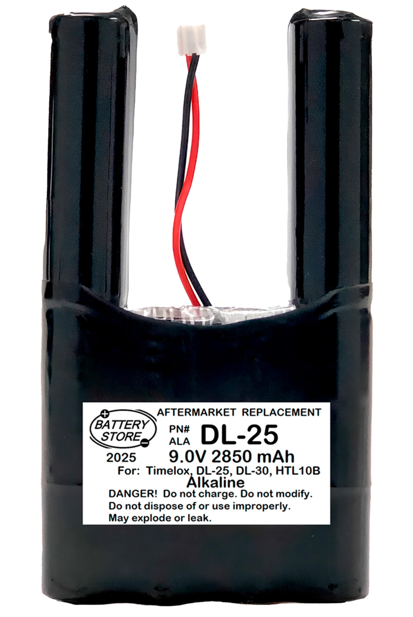 DL-25 9.0V Battery Replacement for Ultralast HTLUL10 DL-25 (Qty 5)