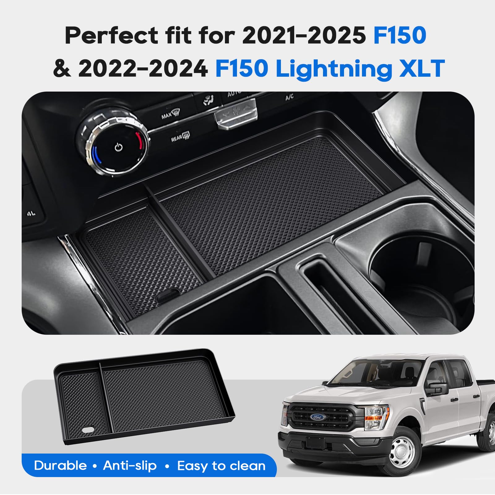 Bestevmod For F150 And Lightning Center Console Organizer Insert Center - View #4