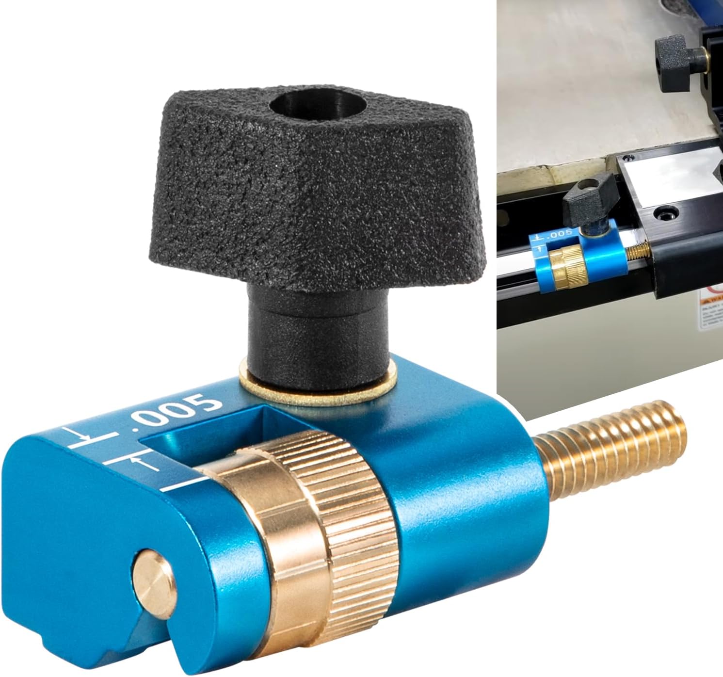 KMS7215 MicroAdjuster Compatible with Band Saw and Router Table Fences